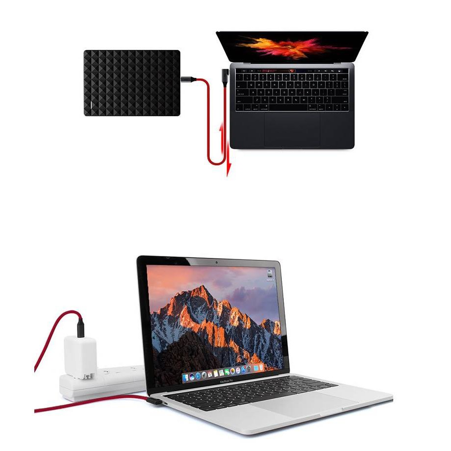 CÁP SẠC JCPAL FlexLink USB-C 100W dài 2m