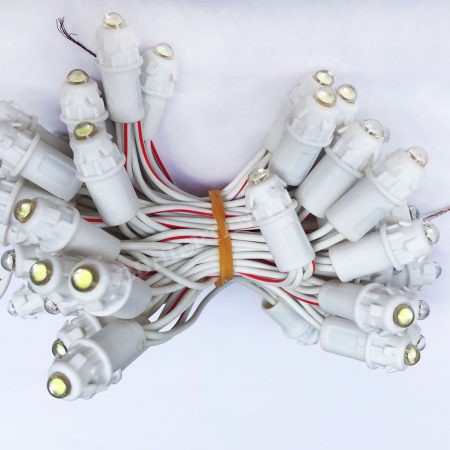 10 DÂY 500 Bóng LED Đúc F5/9mm 12V