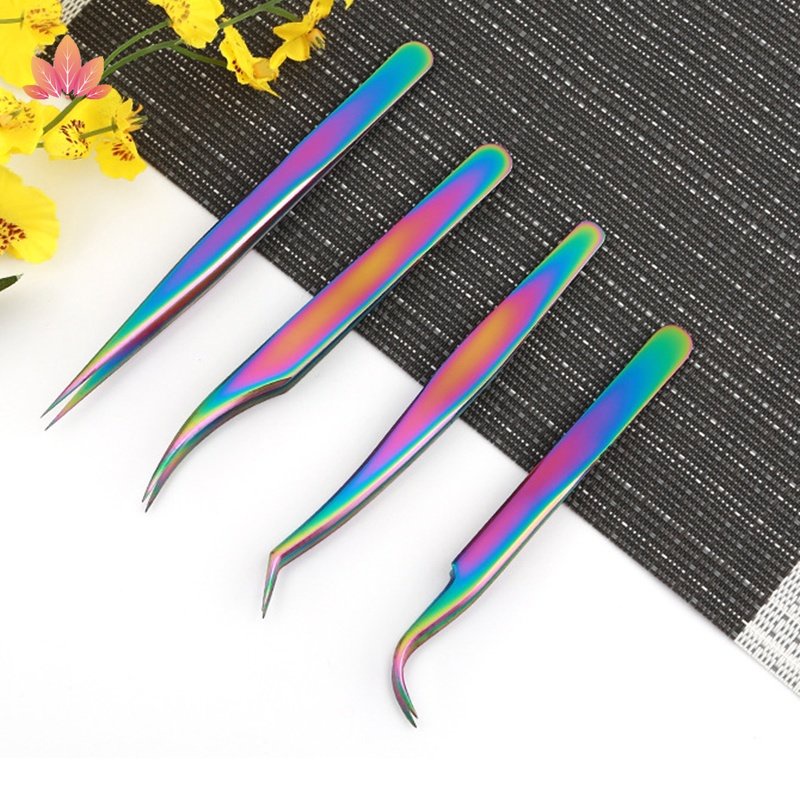 Nhíp Gắn Mi Giả Bằng Thép Không Gỉ Màu Sắc Thời Trang JP5