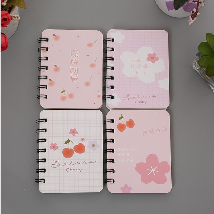 Sổ tay mini bỏ túi- sổ tay mini kèm bút- kiểu hoạt hình dễ thương