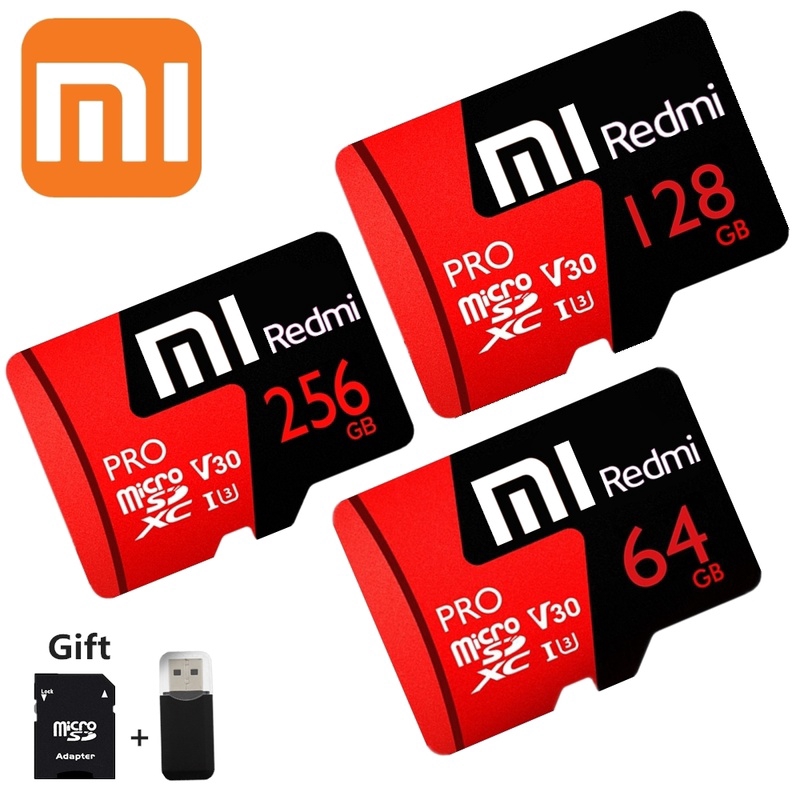 Thẻ nhớ Micro SD SDXC / UHS-I U3 Class 10 tốc độ cao 1TB 512GB 256GB Cho Xiaomi Redmi V30 PRO