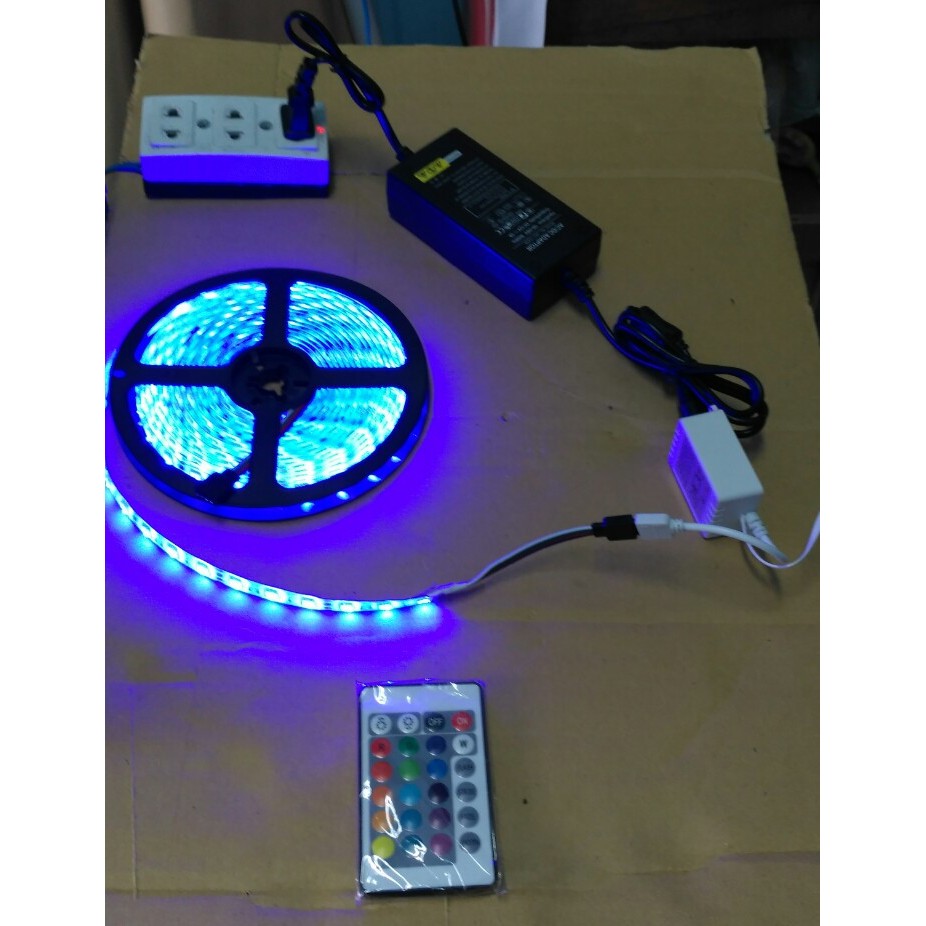 Bộ Đèn + Remote - Led đổi màu RGB - 5050 ( không có nguồn )