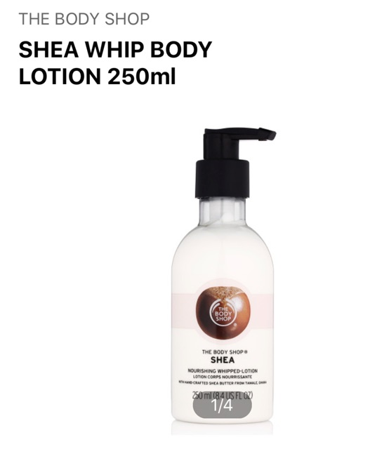 Sữa Dưỡng Thể THE BODY SHOP  Shea Whip Body Lotion 250ML