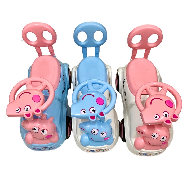 XE LẮC CHÒI CHÂN HEO CÓ NHẠC +CÒI CHO BÉ