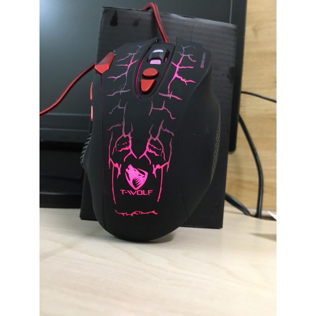 Chuột Có Dây 💎𝓕𝓡𝓔𝓔𝓢𝓗𝓘𝓟💎 Mouse T-WOLF G550 USB Dành Cho Game Thủ  SPTECH COMPUTER