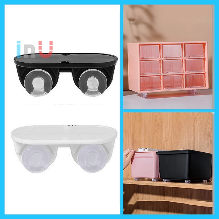HCM - Bộ 4 bánh xe dán đáy thùng, hộp giúp di chuyễn đồ vật dễ dàng, tránh xước mặt sàn gỗ