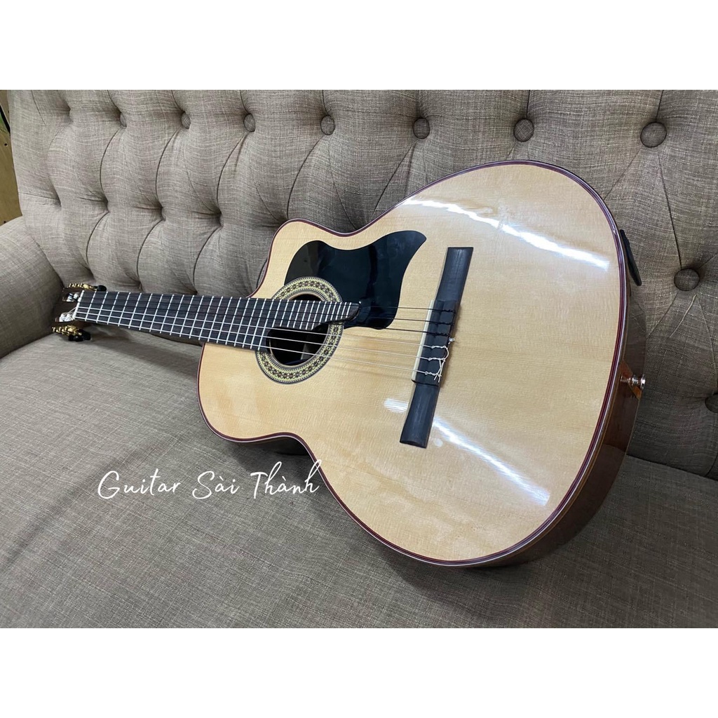 Đàn Guitar Custom 32 phím cổ điên chất liệu cẩm ấn mã ST-C90