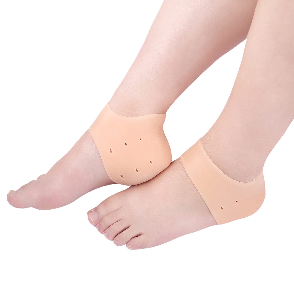 Foot Skin Care/Soft Silicone Heel Protector/Heel Socks/Prevent Dry Skin Against Peeling Heel Cushion