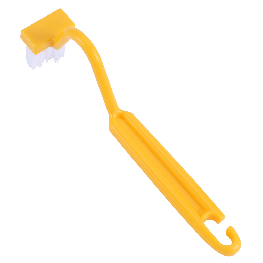 Bàn Chải Vệ Sinh Nhà Tắm/Nhà Bếp Hình Chữ V Với Tay Cầm Cong Tiện Dụng Màu Sắc Ngẫu Nhiên