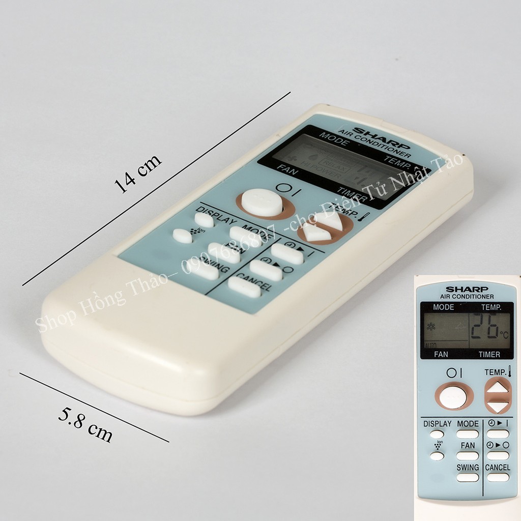 Remote máy lạnh Sharp