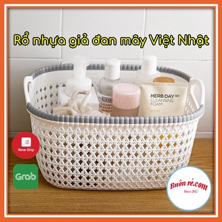 Rổ nhựa giả đan mây Việt Nhật