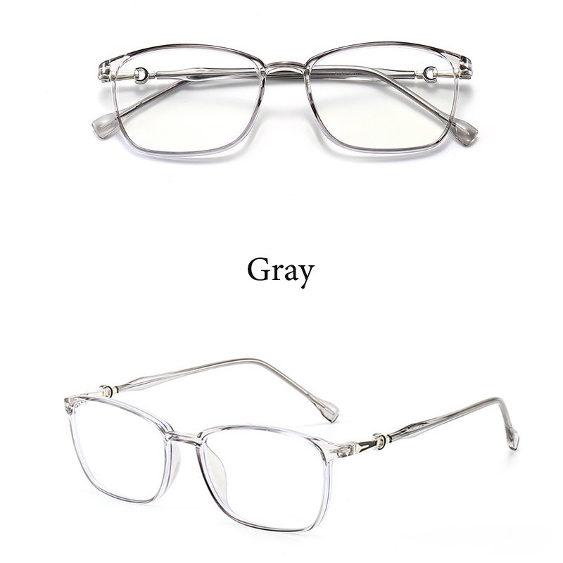 Kính mắt CHARMRAY chống tia bức xạ và ánh sáng xanh gọng TR90 vuông thời trang