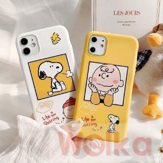 Ốp điện thoại mềm hình hoạt hình Snoopy Charlie Brown cho iPhone 11 Pro Max 6 6s 7 8 Plus XR X XS MAX SE 2020 iPhone 12 Pro Max 12mini
