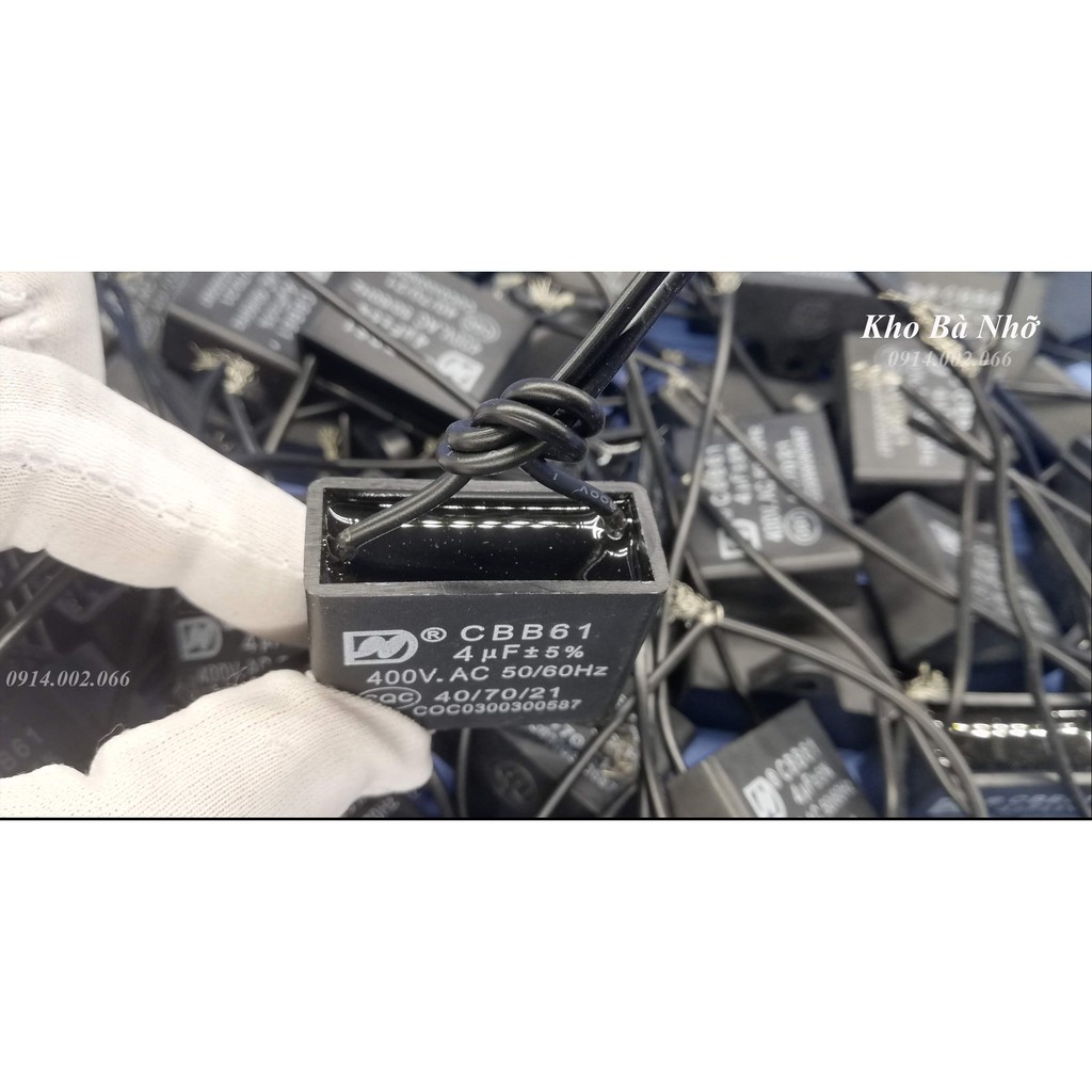 Combo 5 Tụ Quạt 4uf CBB61-400VAC