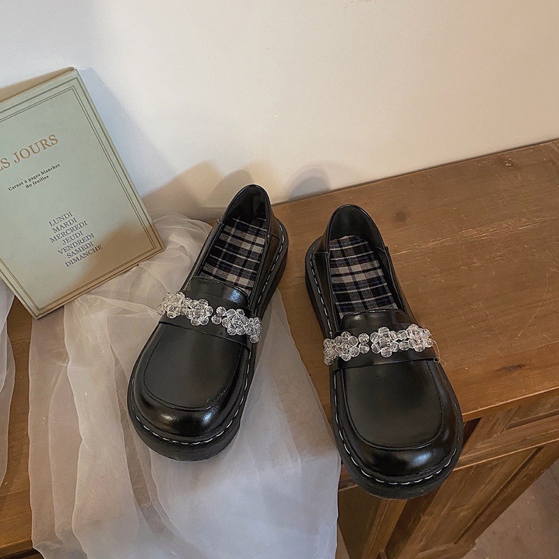 ]Giày Lolita quai đá ulzzang da bóng A9 | BigBuy360 - bigbuy360.vn