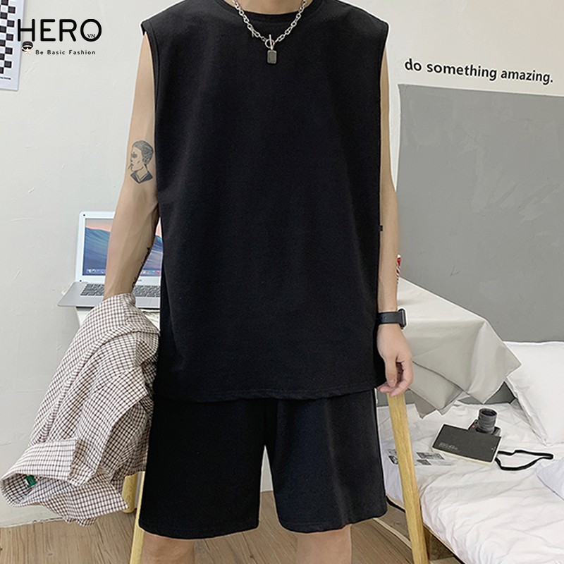 Set Áo Tanktop Nam Quần Short Năng Động Bồ Đồ Nam Thể Thao Phong Cách Hàn Quốc TT02 | BigBuy360 - bigbuy360.vn