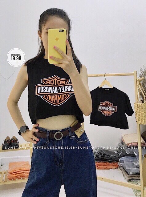 Áo tank top dáng ngắn