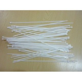 Túi 100 dây thít cáp, dây gút cáp nhựa, dây rút 3x100 màu trắng (Nylon cable tie)