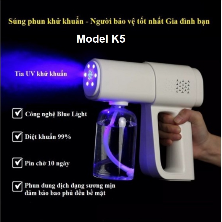 Máy Phun Sương Khử Khuẩn Nano S577, Làm Thơm Phòng  - Tích Hợp Đèn UV Diệt Khuẩn 99% - Bảo Hành 12 Tháng