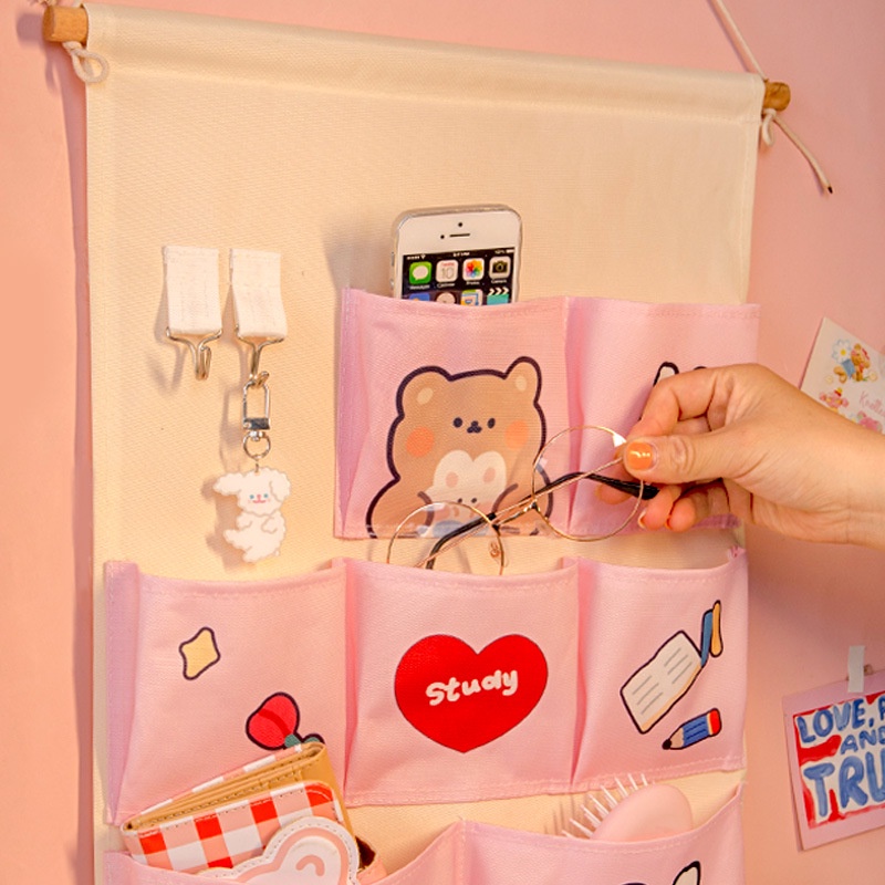 Túi treo tường bằng vải 7 ngăn tiện dụng - UniLabel