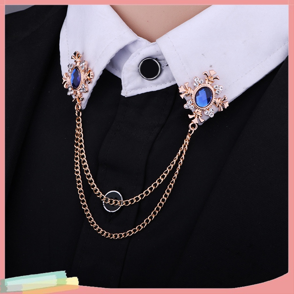 Ghim Cài Áo Đính Đá Phối Tua Rua Thời Trang Cho Nam Và Nữ