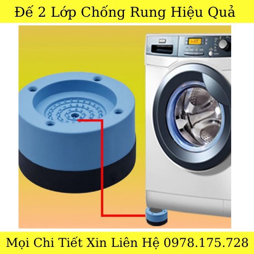 Chân Máy Giặt 4 Miếng Chống Rung, Chống Ồn