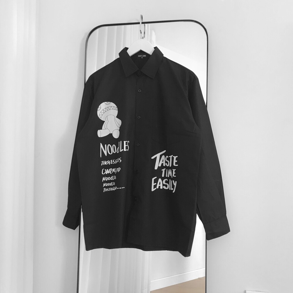 Áo Sơmi dài tay Noodles, JACKLANE, Áo sơmi dài tay Unisex Jack Lane | BigBuy360 - bigbuy360.vn