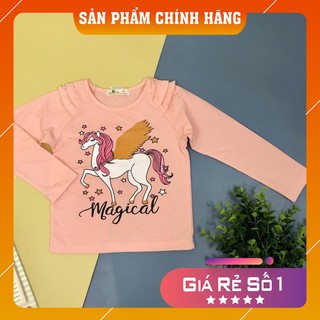 Áo cotton thu đông bèo vai in hình ngựa Pony dài tay BG, bé từ 3T-10T, cho bé từ 12-30kg. Chất cotton đẹp, mịn