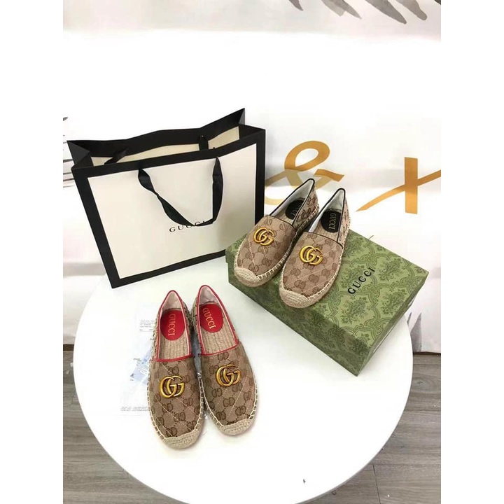 Giày Nữ Slipon - Giày Nữ Mọi Gucci Đế Bằng Thiết Kế Cực Đẹp Lên Chân Cực Xinh lại Mát Thích Hợp Đi Mùa Hè