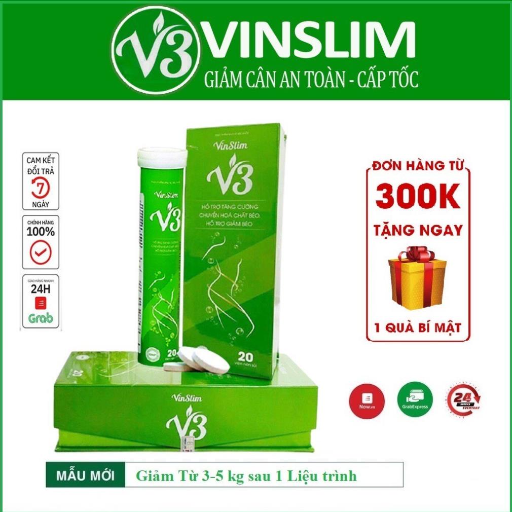 Viên sủi giảm cân vinslim v3 giảm cân nhanh cấp tốc 5-7 kg sau 1 tháng an toàngiảm béo hiệu quả không phảithuốc giảm cân