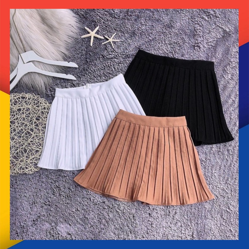 [Mã FASHIONT4WA2 giảm 10K đơn 50K] Chân Váy ngắn Xếp Ly Học Sinh Hàn Quốc Siêu Hot