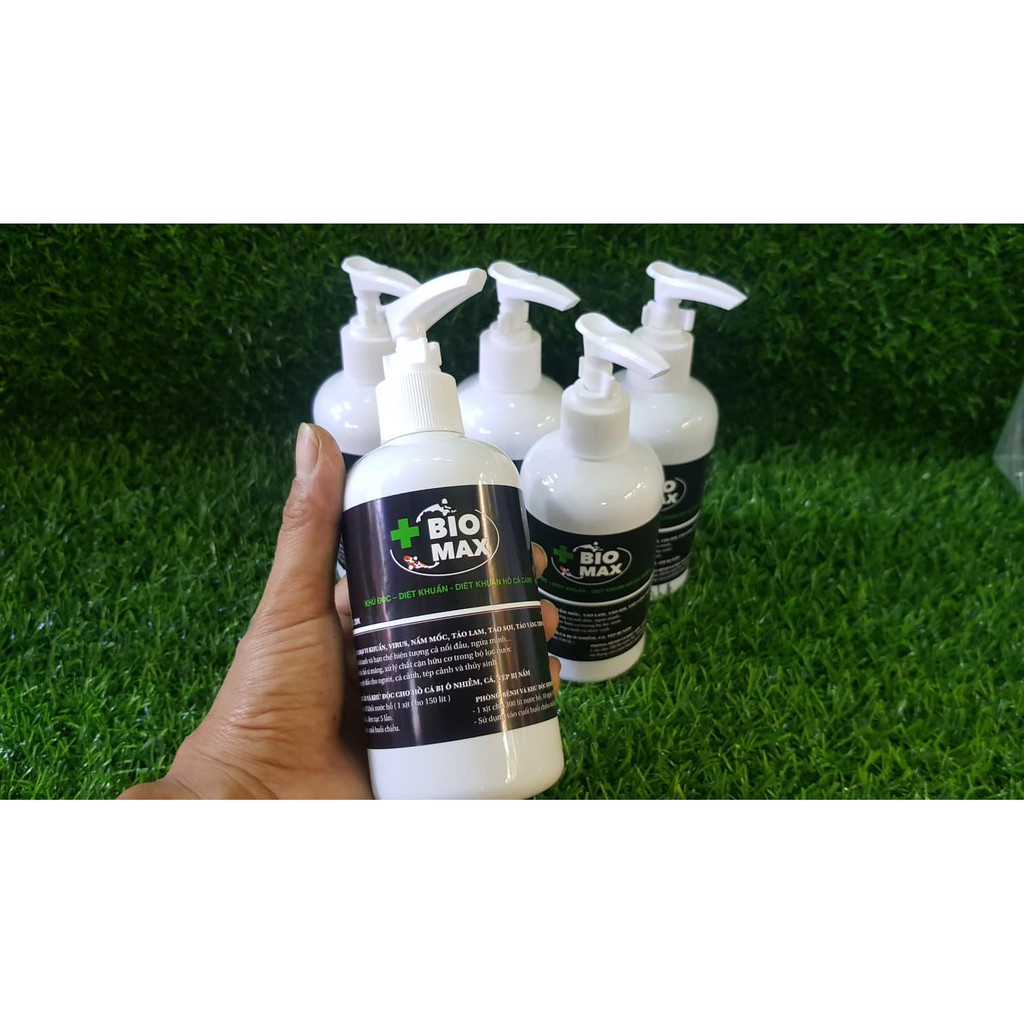 Bio Max 250ml - Khử độc tức thời - Diệt nấm khuẩn cho hồ cá cảnh