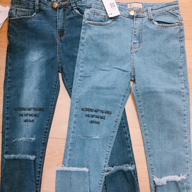 Quần jeans dài nữ