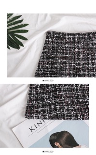 Chân váy dạ tweed
