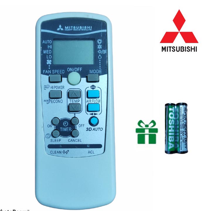 điều khiển điều hoà mitsubitshi remote máy lạnh mitsu( tặng cặp pin)