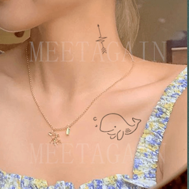 60 tấm hình xăm dán tạm thời chống nước bền đến 15 ngày