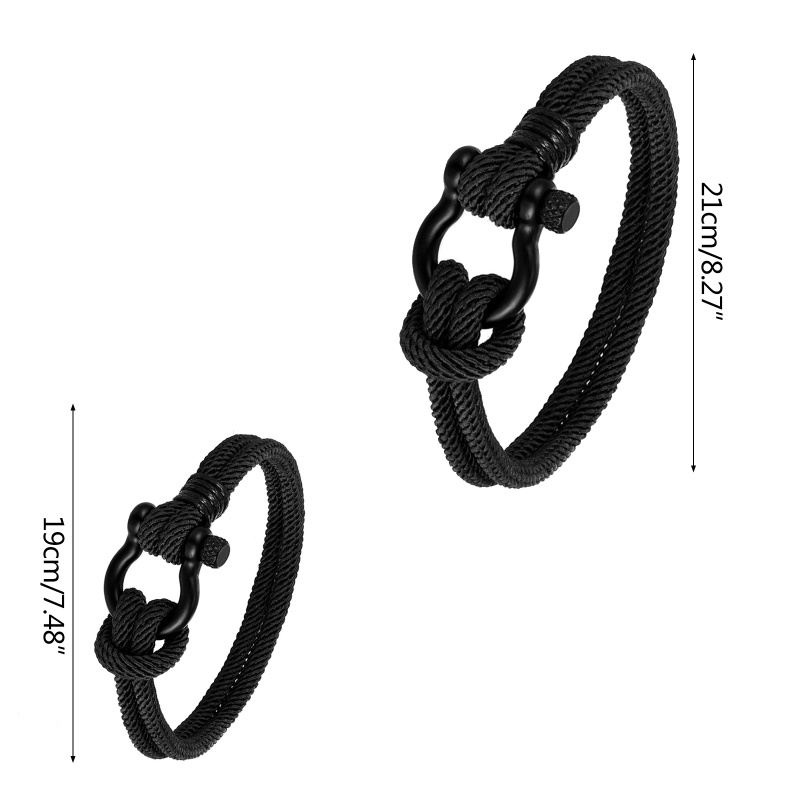 Vòng Đeo Tay May Mắn 2 Tầng Khóa Inox Cho Nam Nữ