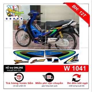 Ten rời xe wave  S 125 xanh đen