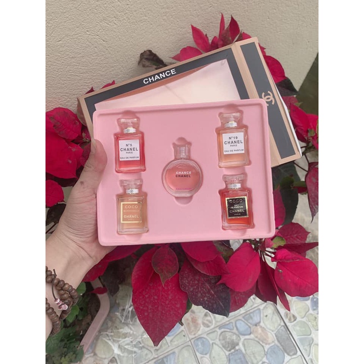 [ Free Ship 50k] Bộ sưu tập nước hoa chanel 5 chai mini thơm bỏ túi