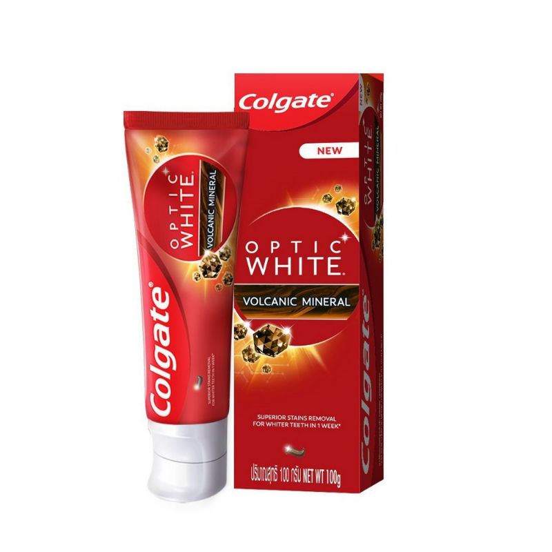 Kem đánh răng Colgate Optic White Volcanic Mineral 100g