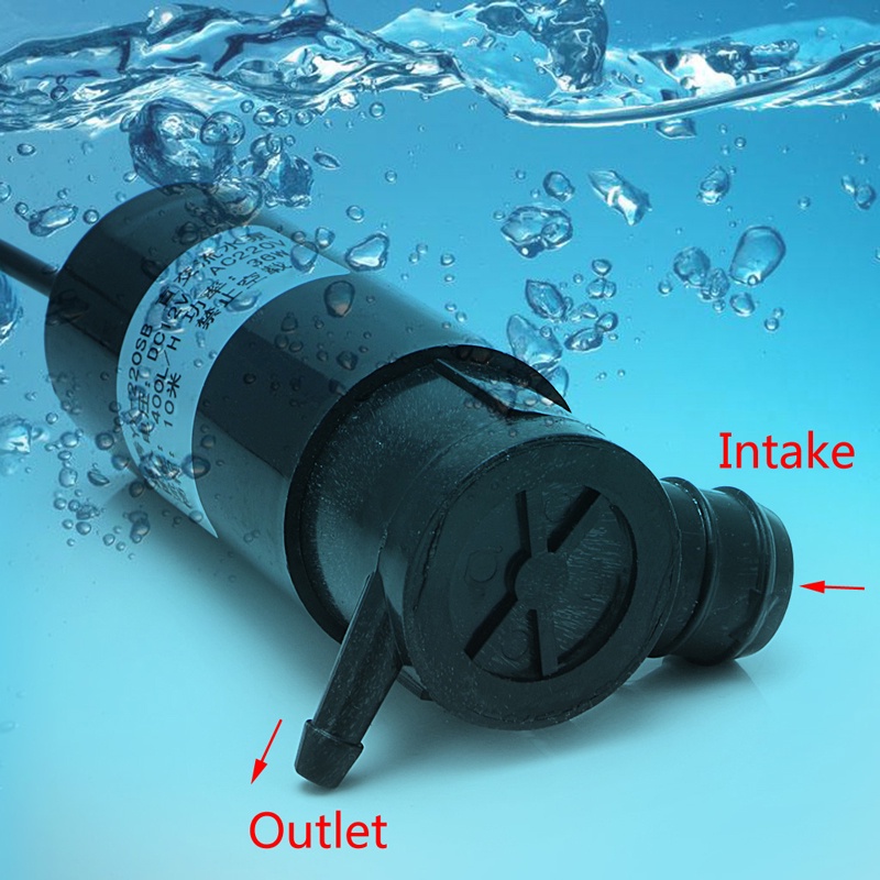 Máy Bơm Nước Chìm DC 12V 36W 10m 400L H Chuyên Dụng Vệ Sinh Xe Hơi