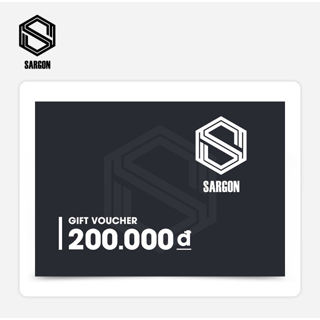 Toàn quốc [Evoucher] Sargon Bistro Phiếu quà tặng 200K