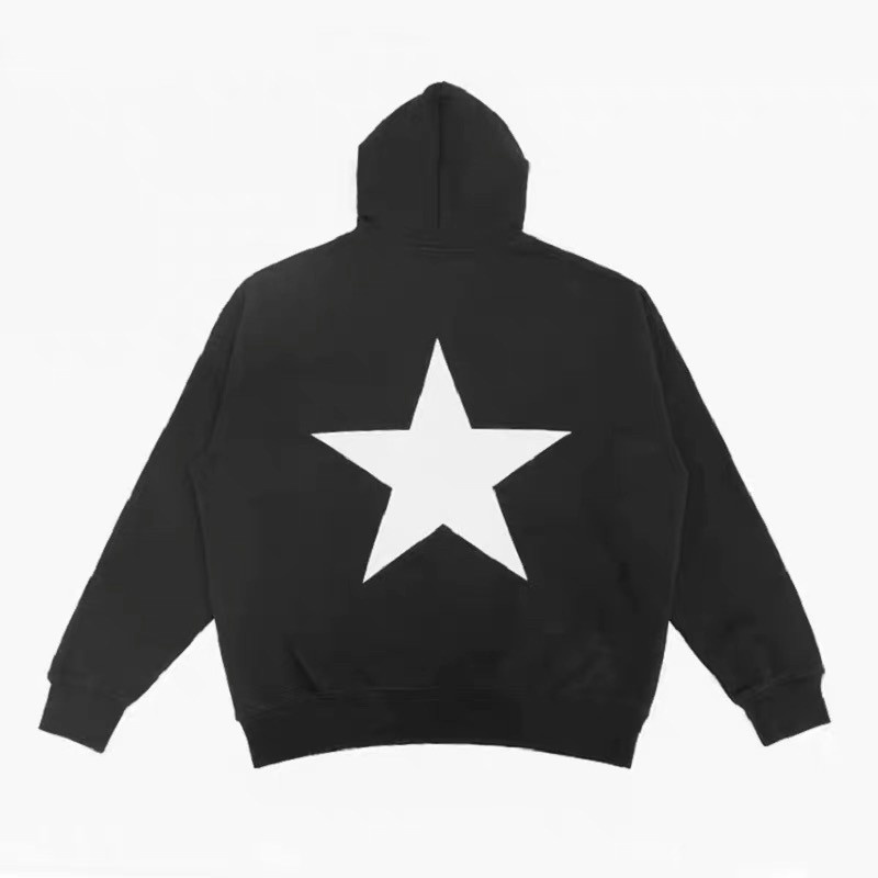 Áo Hoodies Nữ Nón Lớn in Ngôi Sao Chất Nỉ Mềm Dày Mịn Form Rộng Che Nắng Thoải Mái Diện Đồ NEW UNISEX
