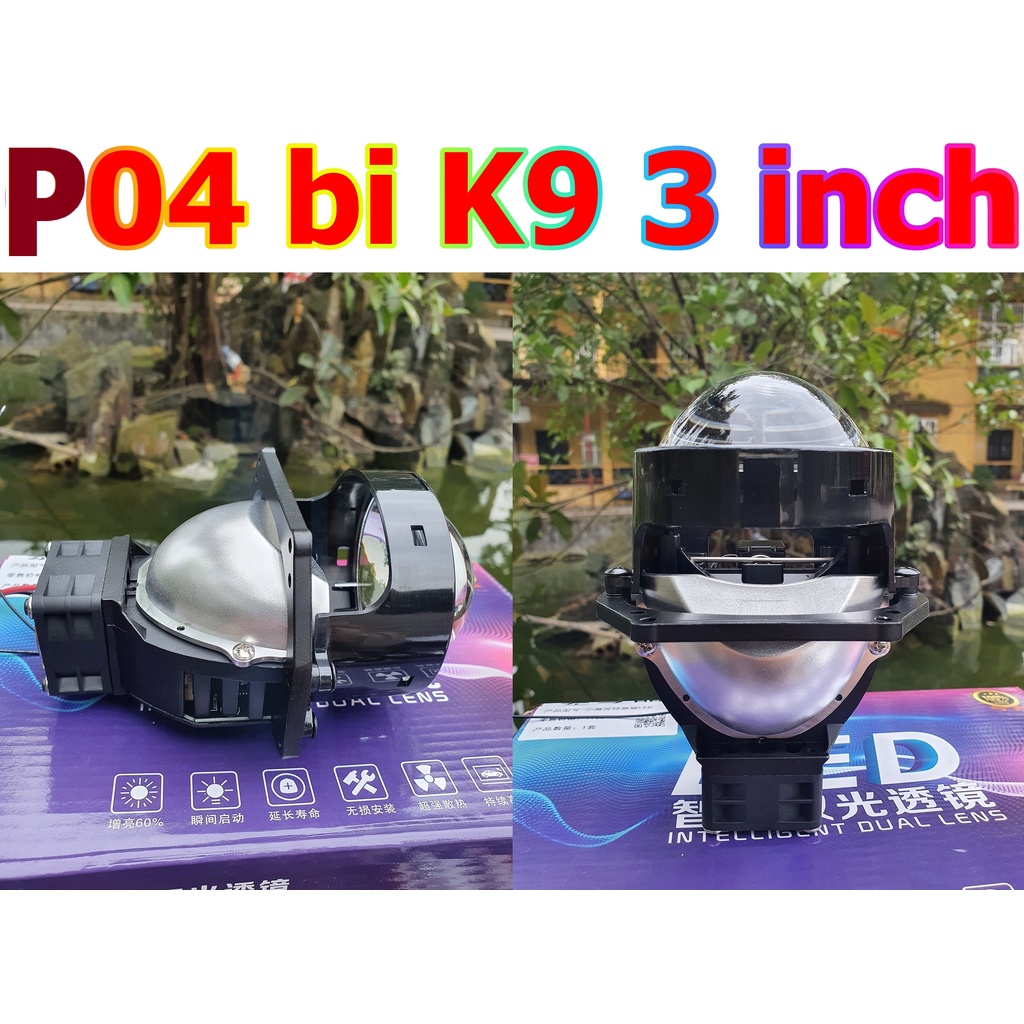 đèn bi cầu led 2inch, 3 inch lắp ô tô, xe máy