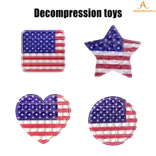Đồ Chơi Bóp Xả Stress Hình Cờ Mỹ Bằng Silicone