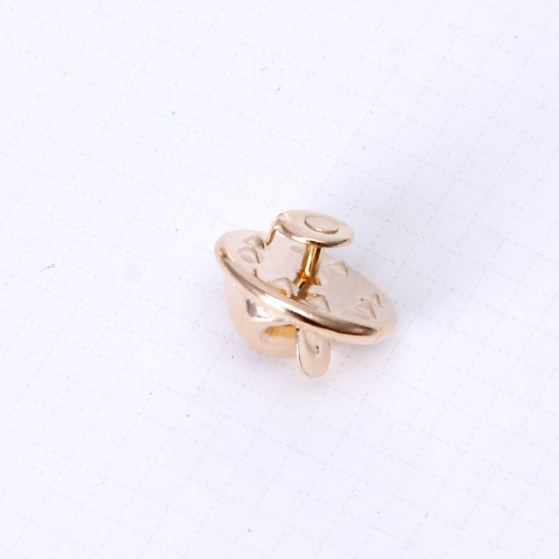 Set 20 đệm ghim cài áo DIY hình tròn có khóa đóng màu bạc/ vàng tiện lợi