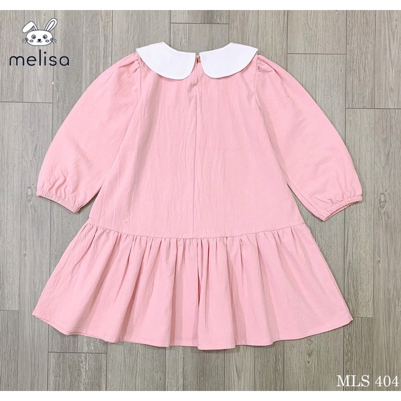 Váy melisa cổ thêu bé gái 1-10y