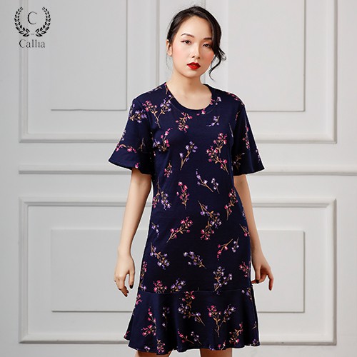 Đầm thun Callia lai bèo Dian ( Tím )