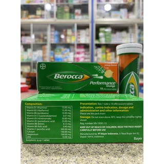 Sủi cam Beroca Tuýp 10 Viên (Hàng Cty)