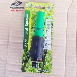 Vòi tưới cây 1 tia nước bằng nhựa, nối ống mềm  làm vườn thông qua cút nối nhanh AQUAMATE ĐÀI LOAN - Mã W3200